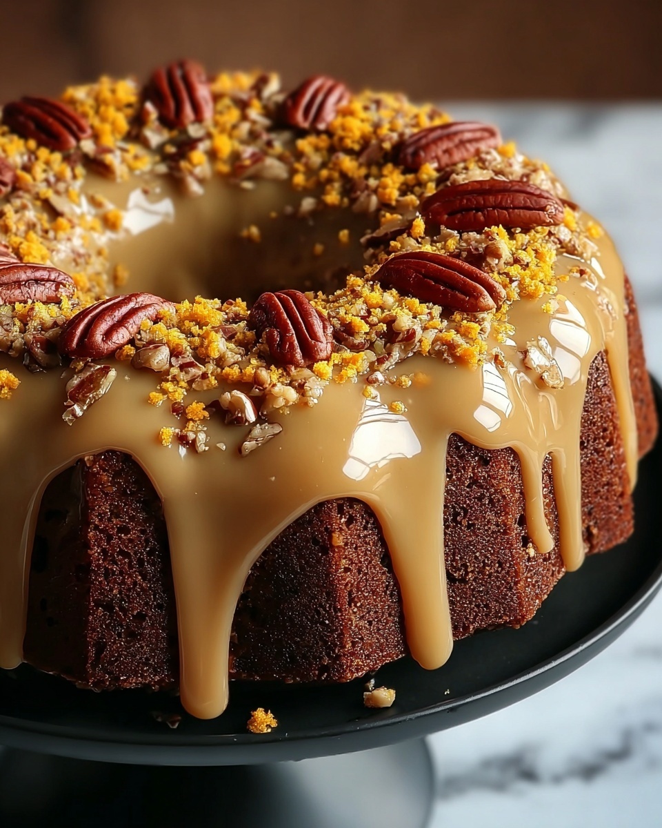 Sweet Potato Honeybun Cake with Pecans & Grated Sweet Potato Icing Recipe - Recipe Image