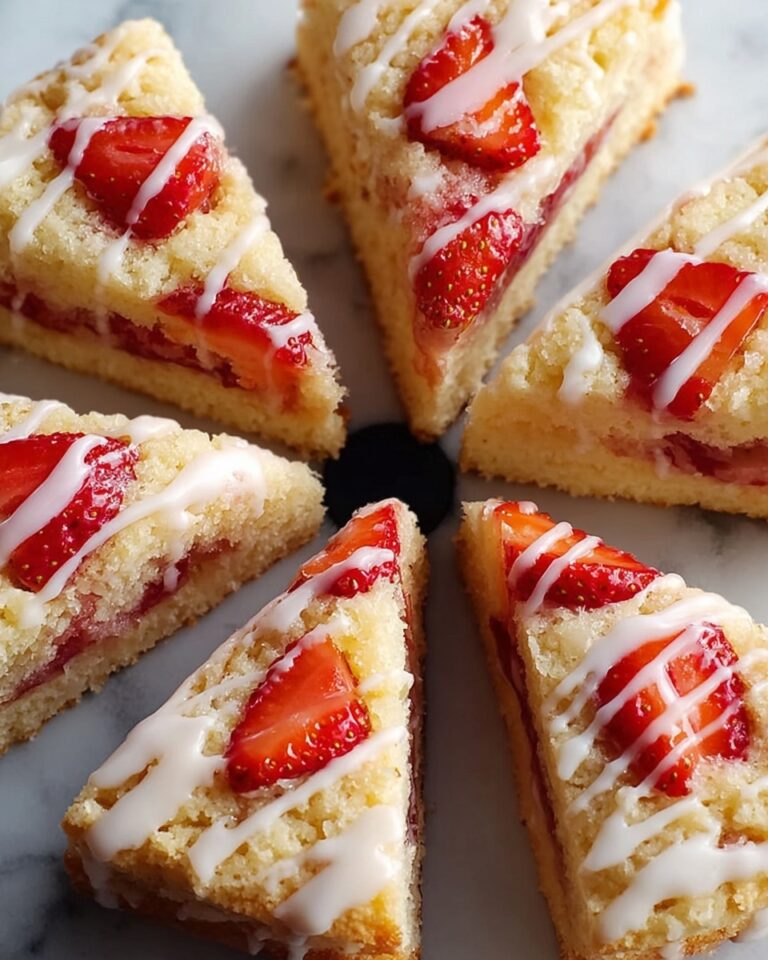 Glazed Strawberry Shortcake Scones Recipe