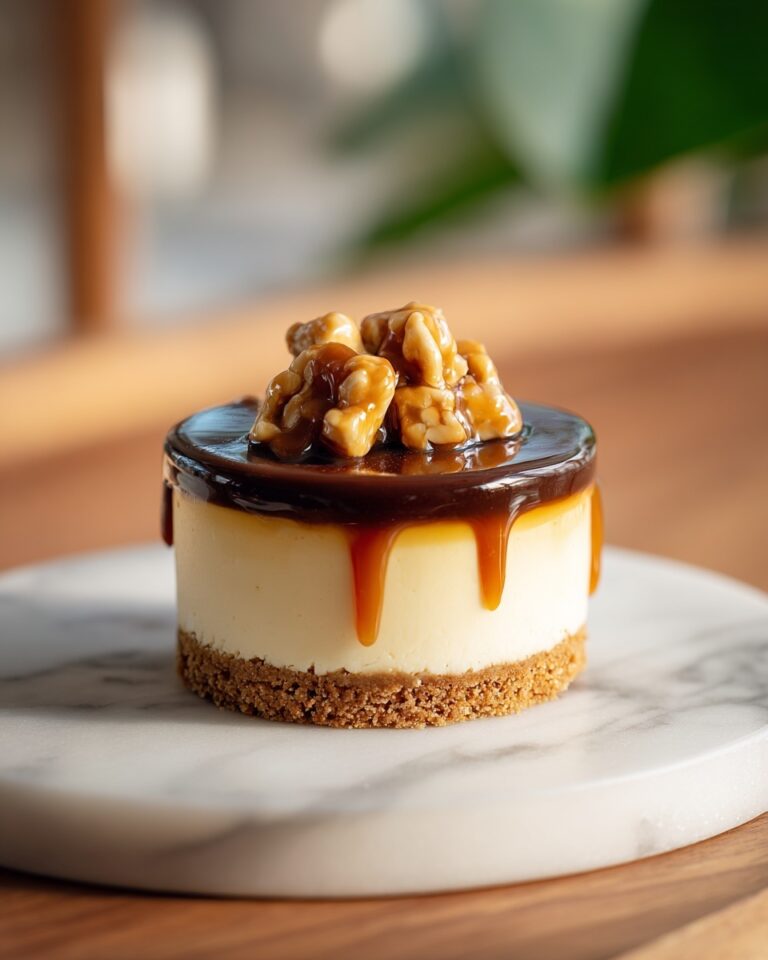 Peanut Butter Caramel Mini Cheesecakes Recipe