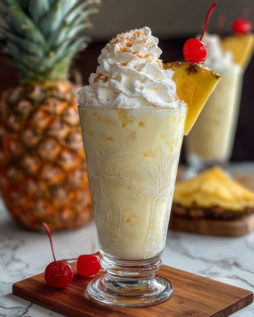 Pina Colada Milkshake: The Ultimate Tropical Treat Recipe - Recipe Image