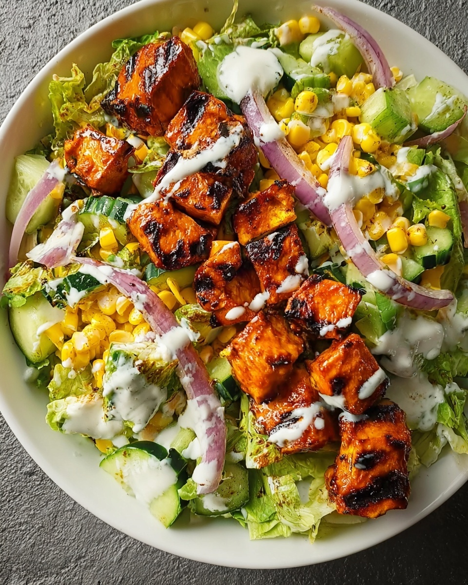BBQ Chicken Skewer Salad: An Incredible Ultimate Meal Recipe - Recipe Image