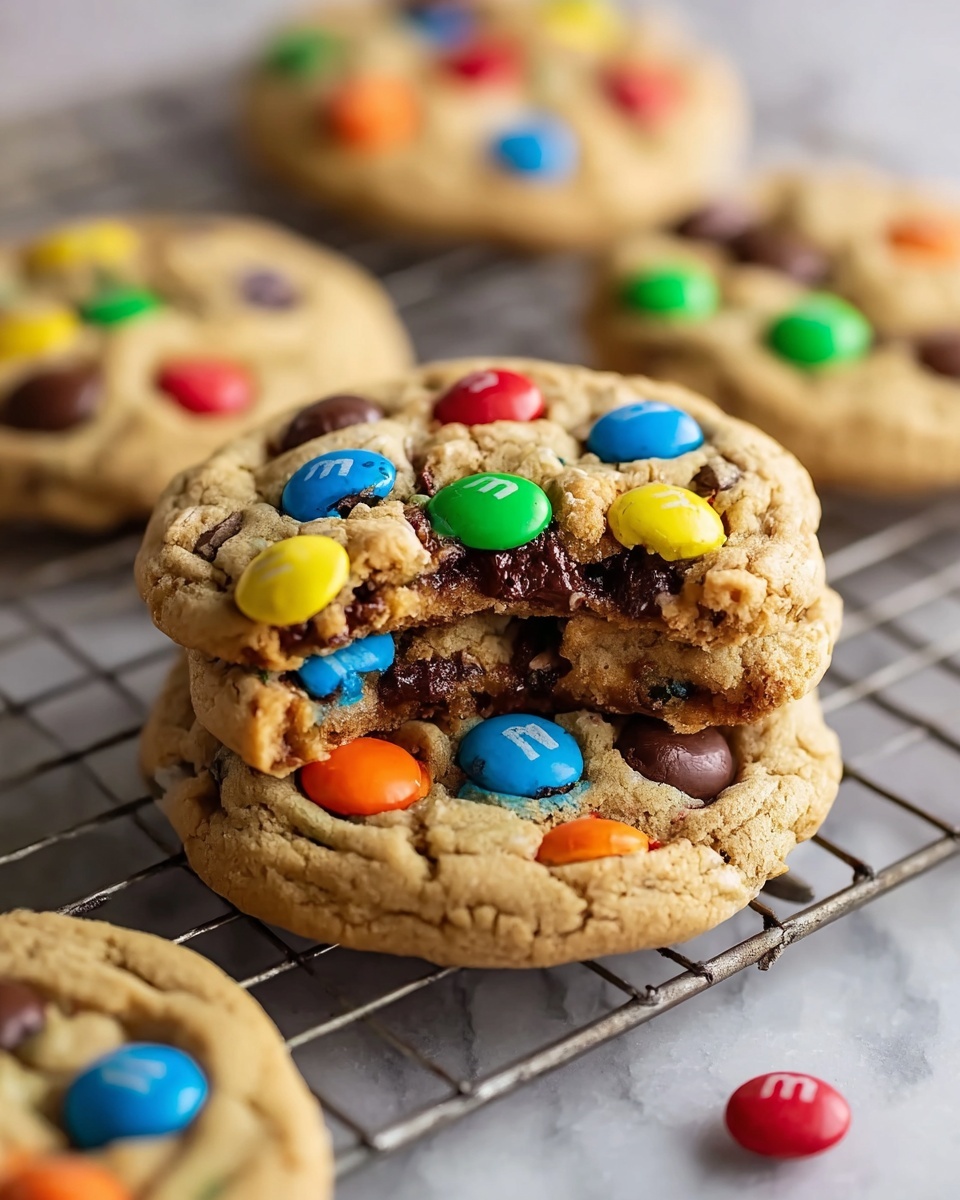 Soft and Chewy Triple Chocolate M&M Cookies Recipe - Recipe Image