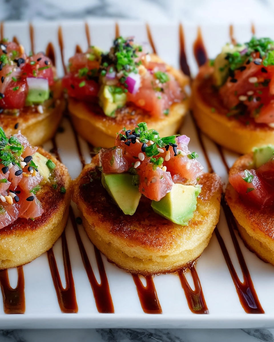 Mini Tuna Tostadas Recipe - Recipe Image