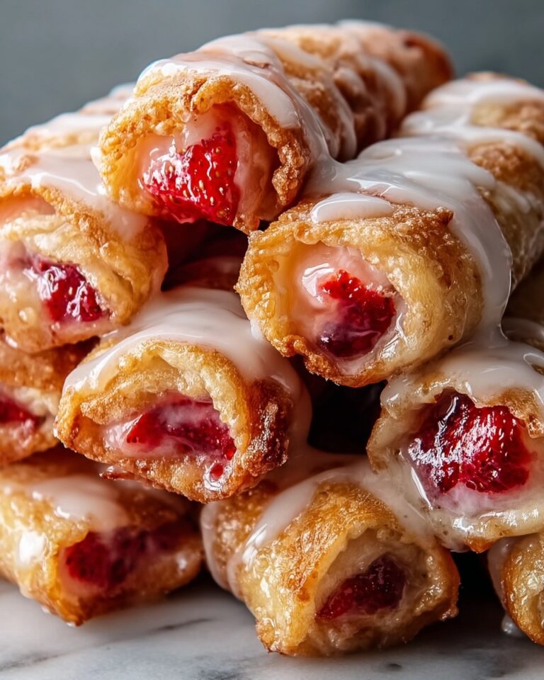 Strawberry & Cheesecake Stuffed Eggroll Bites Recipe