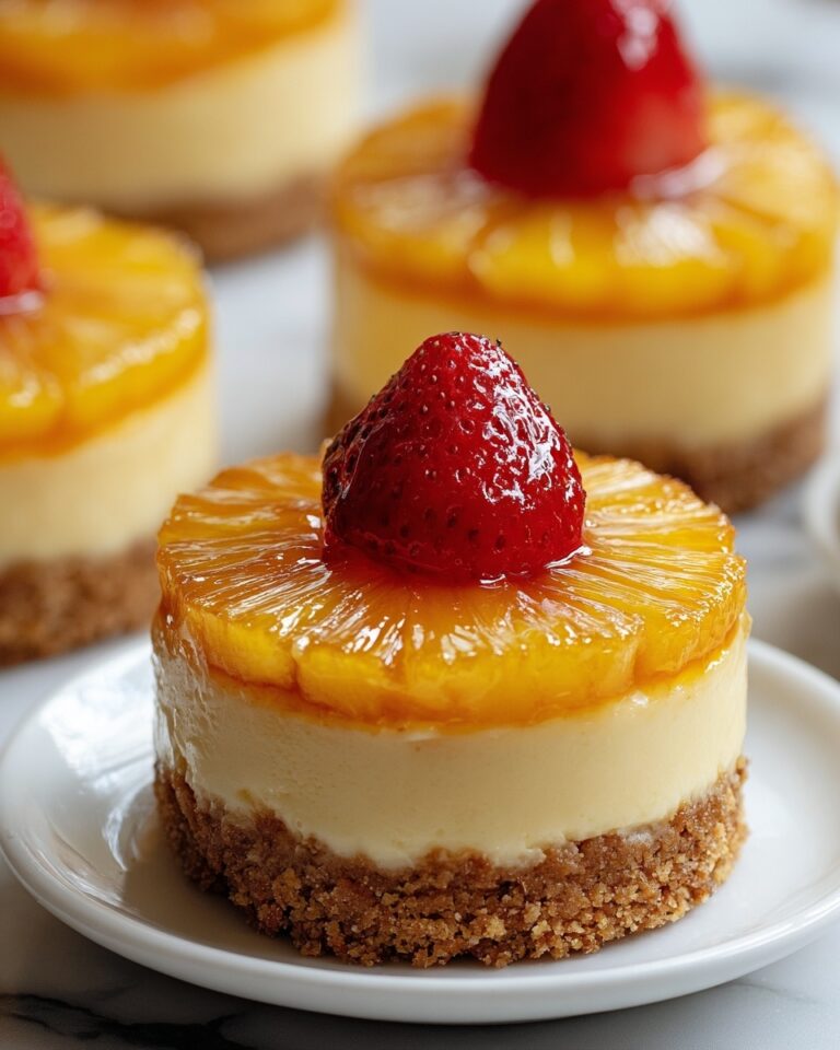 Mini Pineapple Upside-Down Cheesecakes Recipe