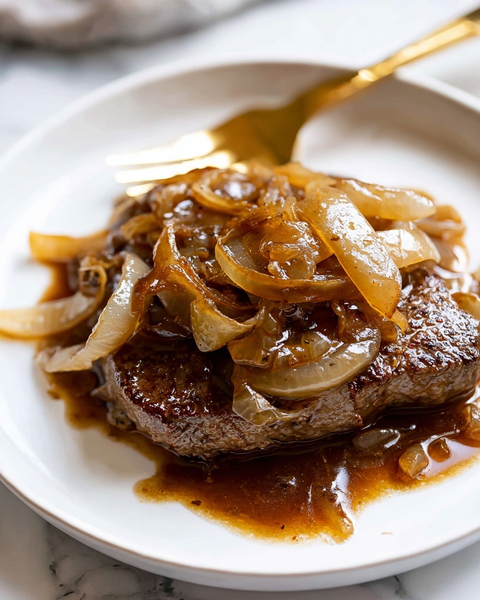Cube Steak with Onion Gravy Recipe - Recipe Image