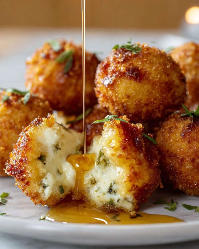 Smoked Gouda Fritters with Balsamic Honey Mustard Dipping Sauce Recipe