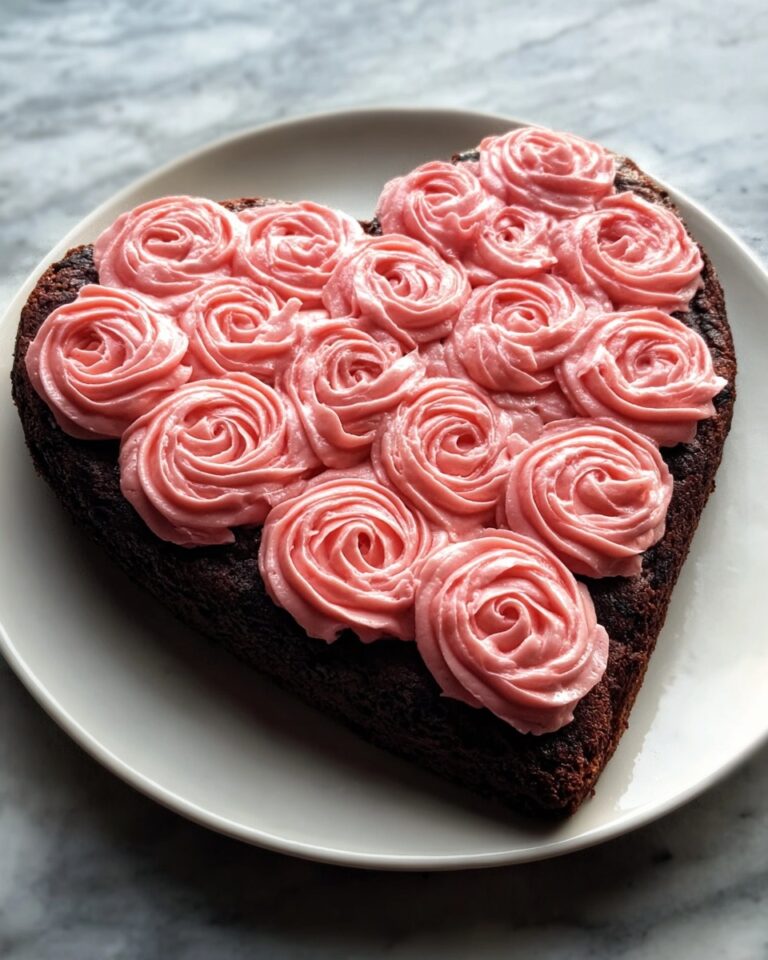 Heart Brownie Cake Recipe