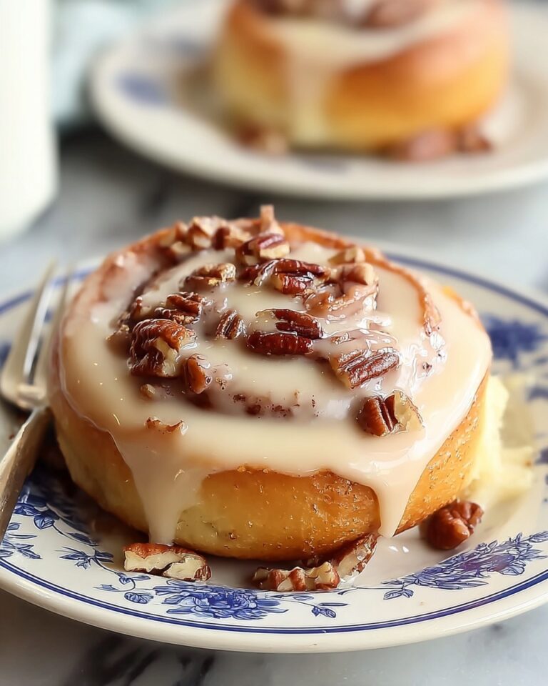 The Best Browned Butter Frosted Pecan Cinnamon Rolls Recipe
