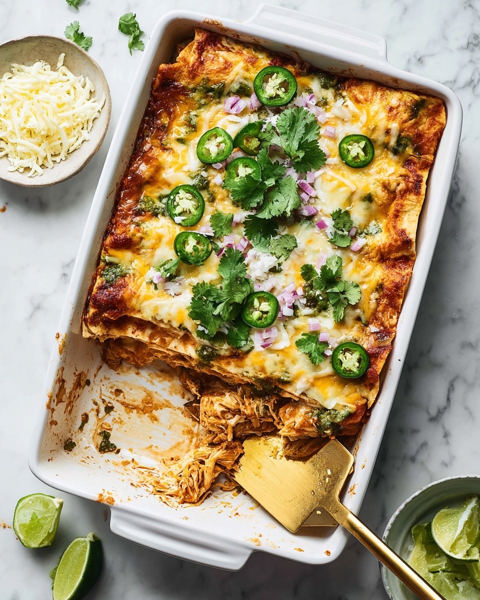 Salsa Verde Chicken Casserole Recipe - Recipe Image