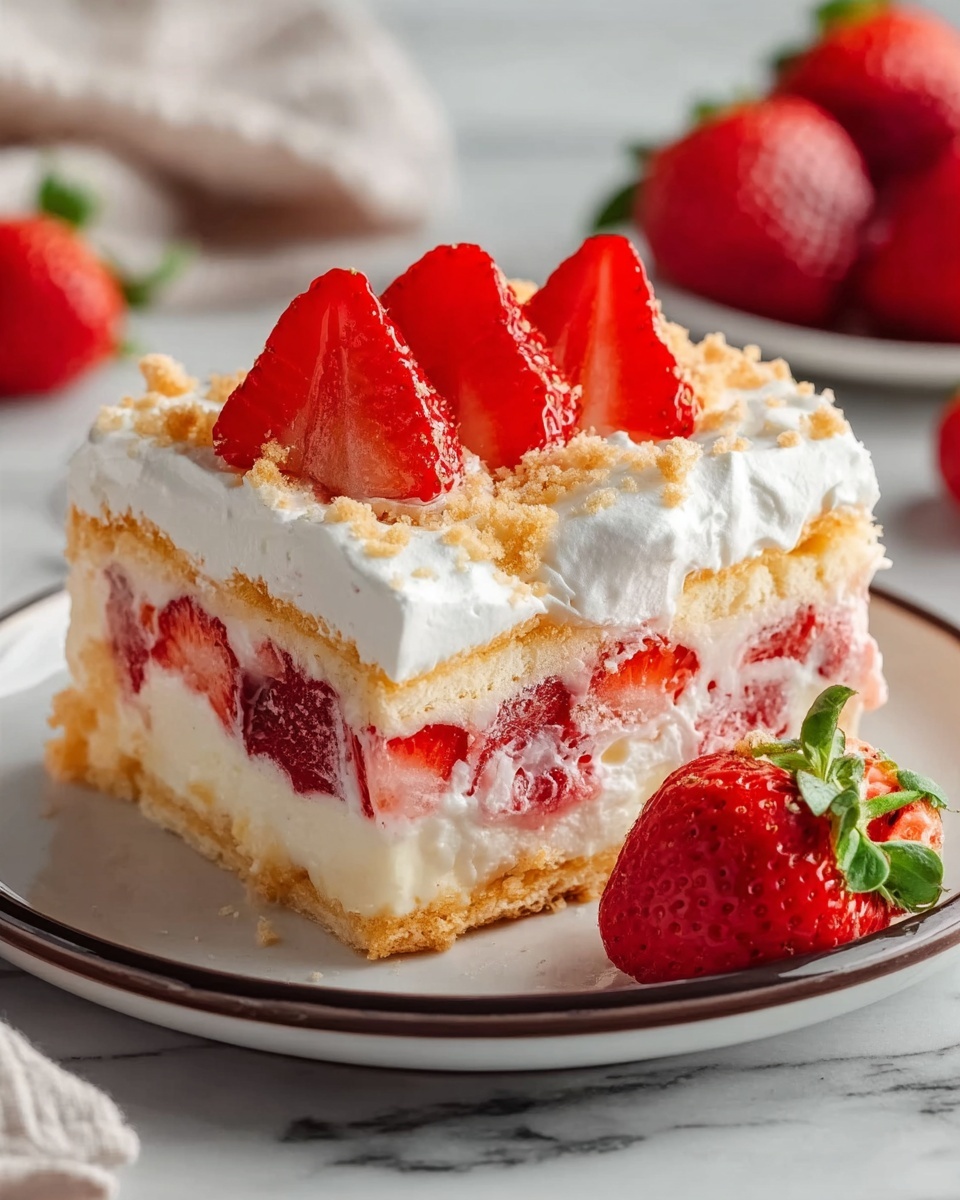 Strawberry Lasagna Recipe - Recipe Image