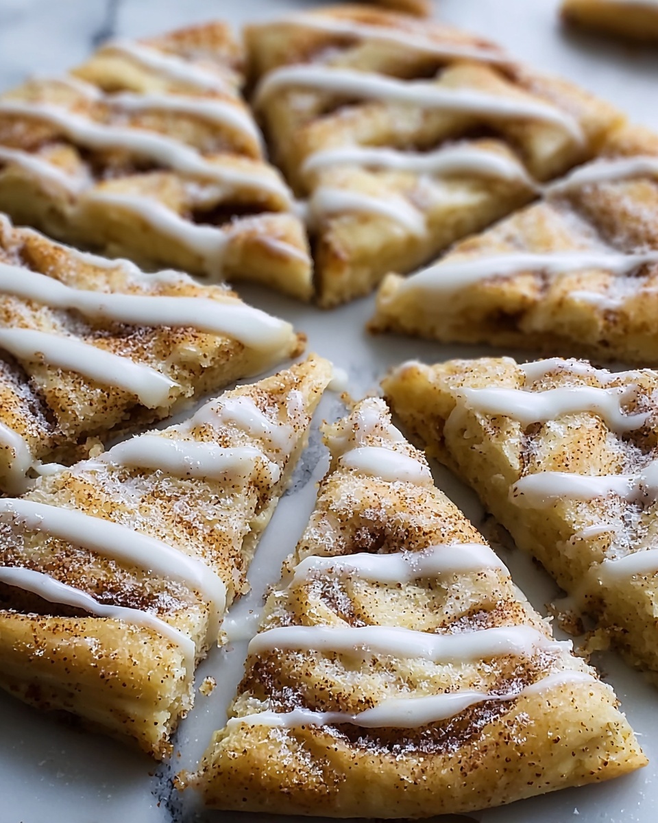 Cinnamon-Sugar Crescent Roll Pizza Recipe - Recipe Image