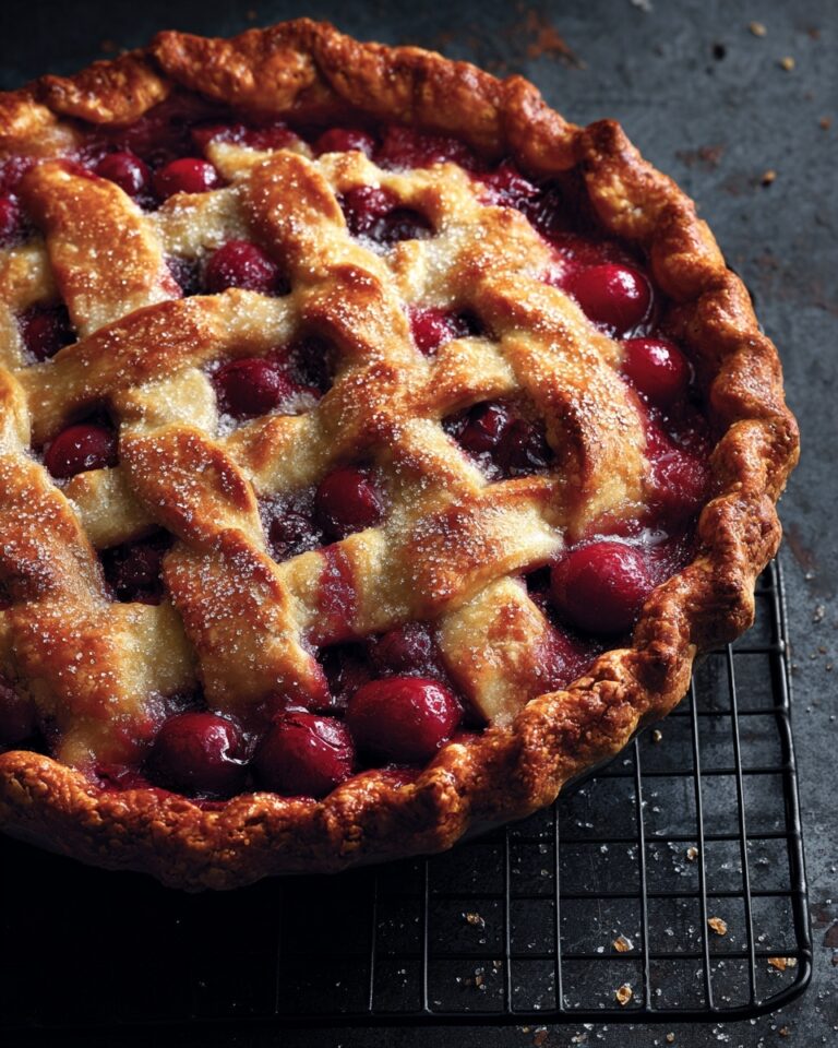 Baked Fresh Cherry Pie Recipe