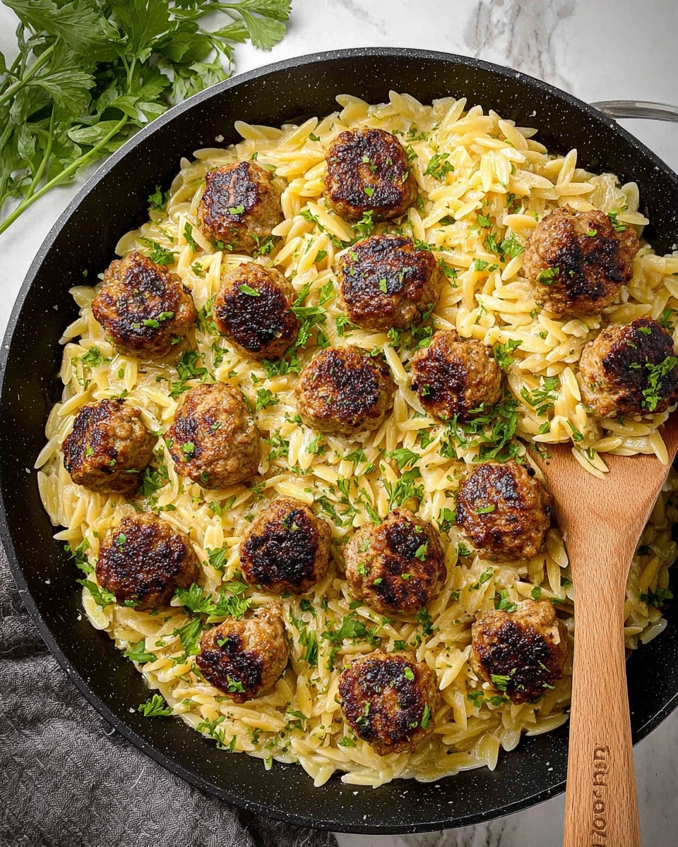 One Pan Chicken Meatballs in Marinara with Mozzarella Recipe - Recipe Image