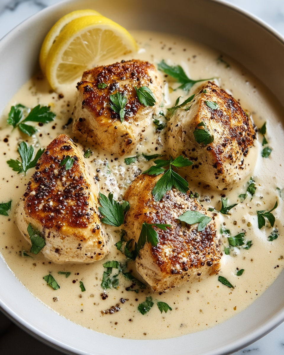 Creamy Lemon Pepper Chicken Recipe - Recipe Image