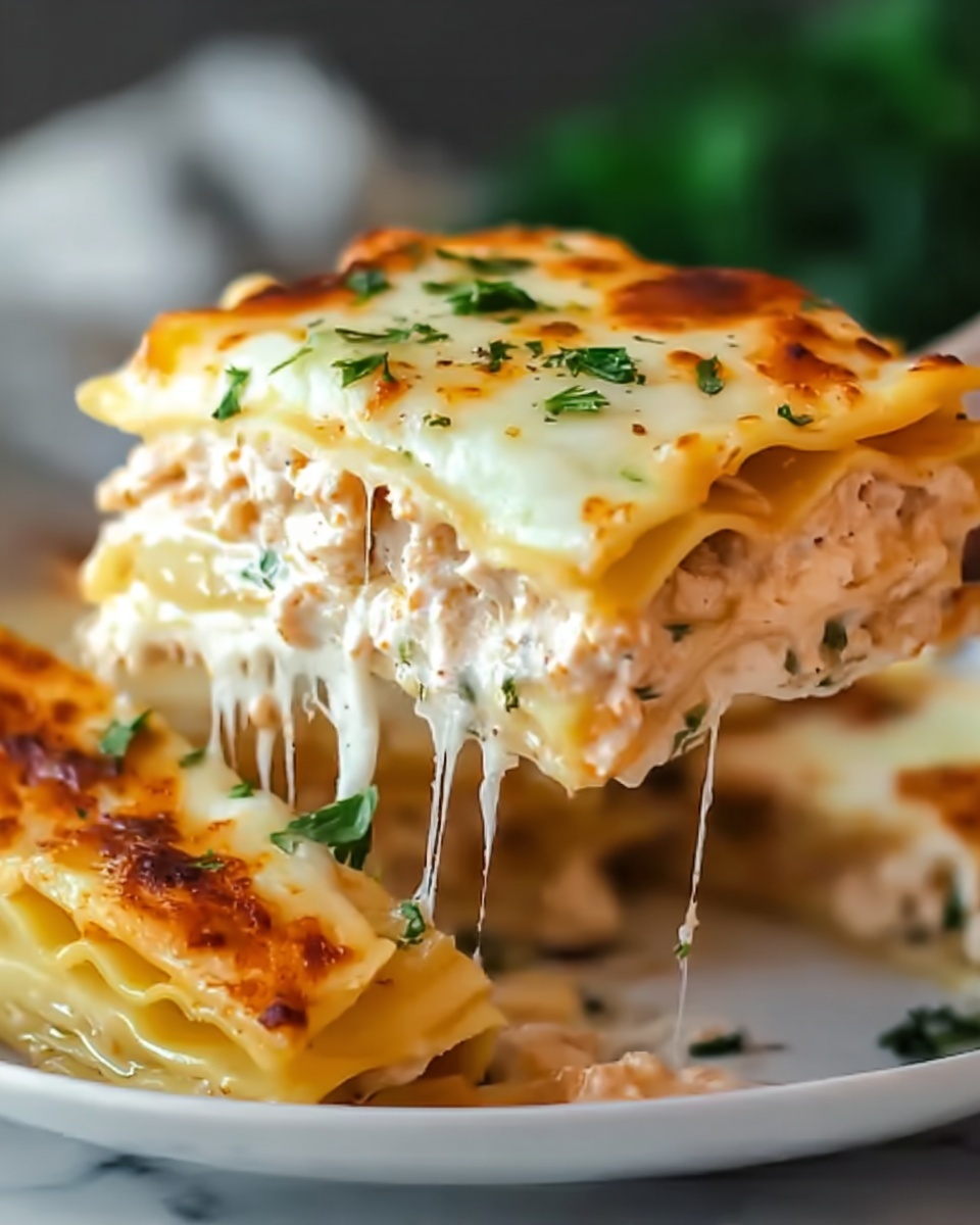 Garlic Chicken Lasagna Twirls Recipe - Recipe Image