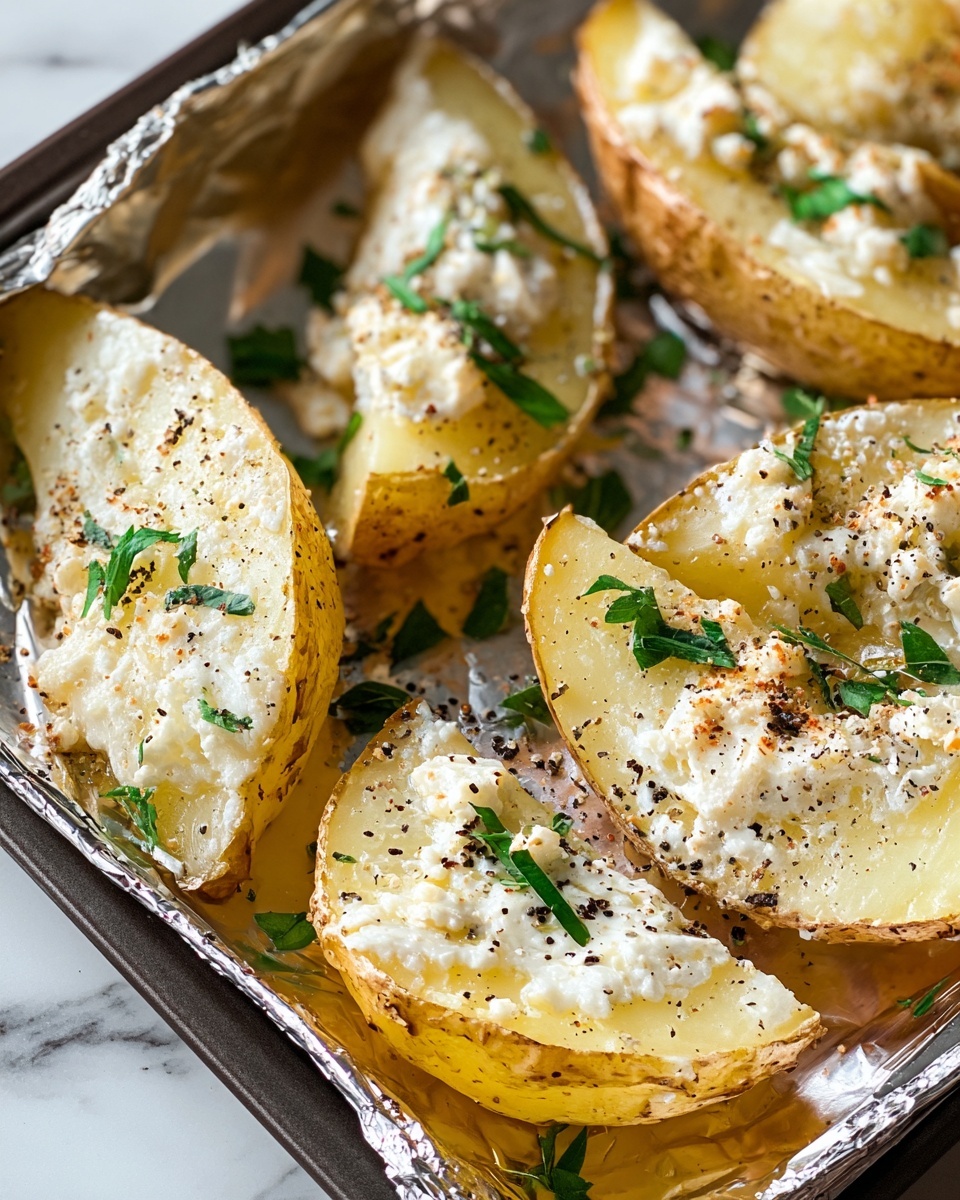 Parmesan Baked Potato Wedges Recipe - Recipe Image