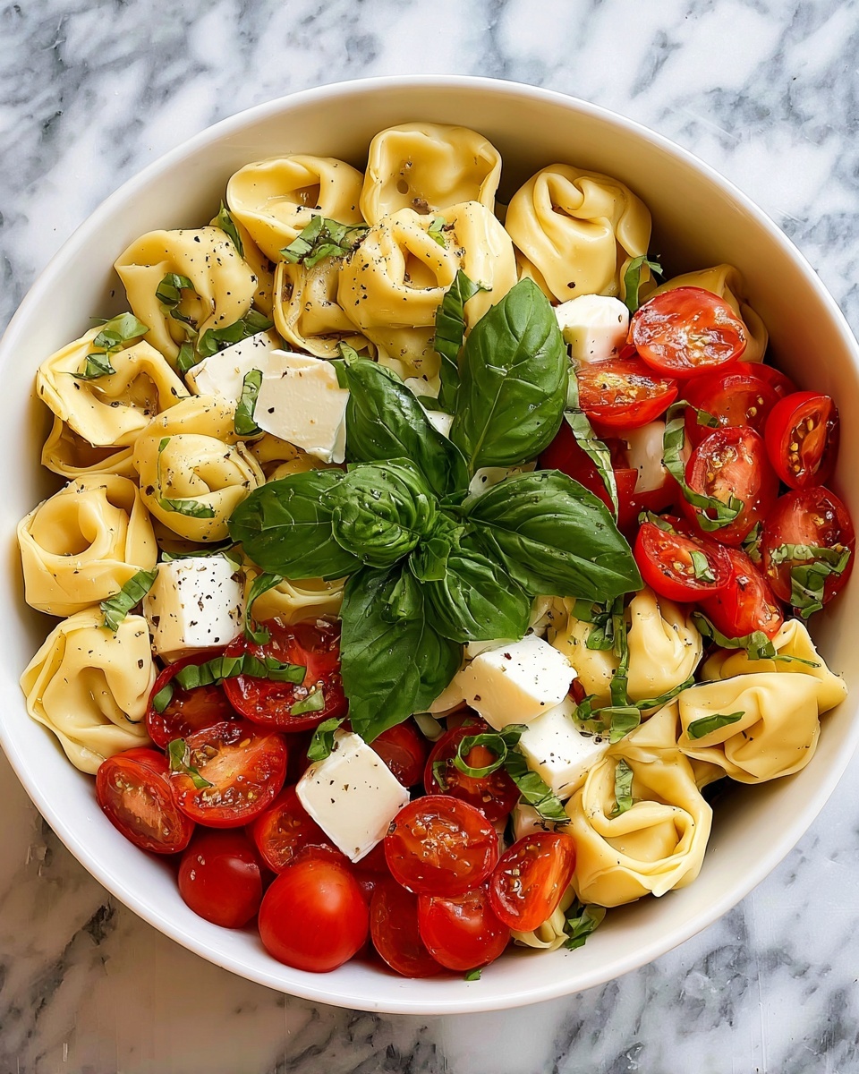 Tortellini Caprese Salad Recipe - Recipe Image