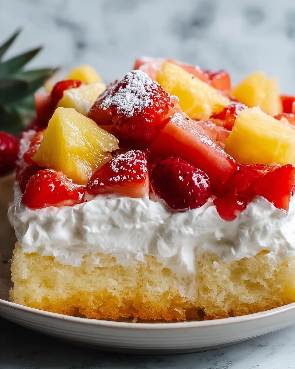 Tropical Strawberry Pineapple Shortcake Recipe - Recipe Image