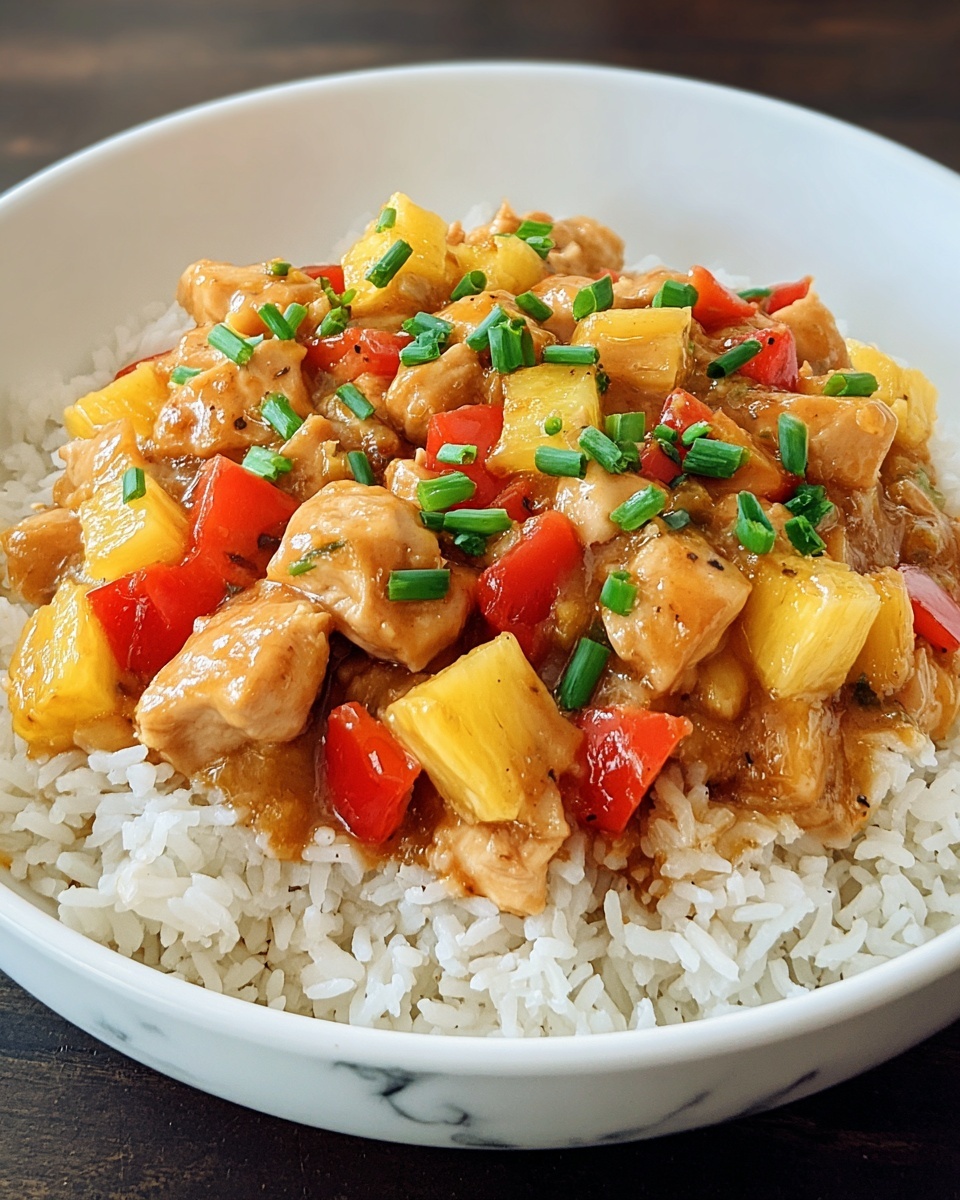 Hawaiian Pineapple Chicken and Rice Recipe - Recipe Image