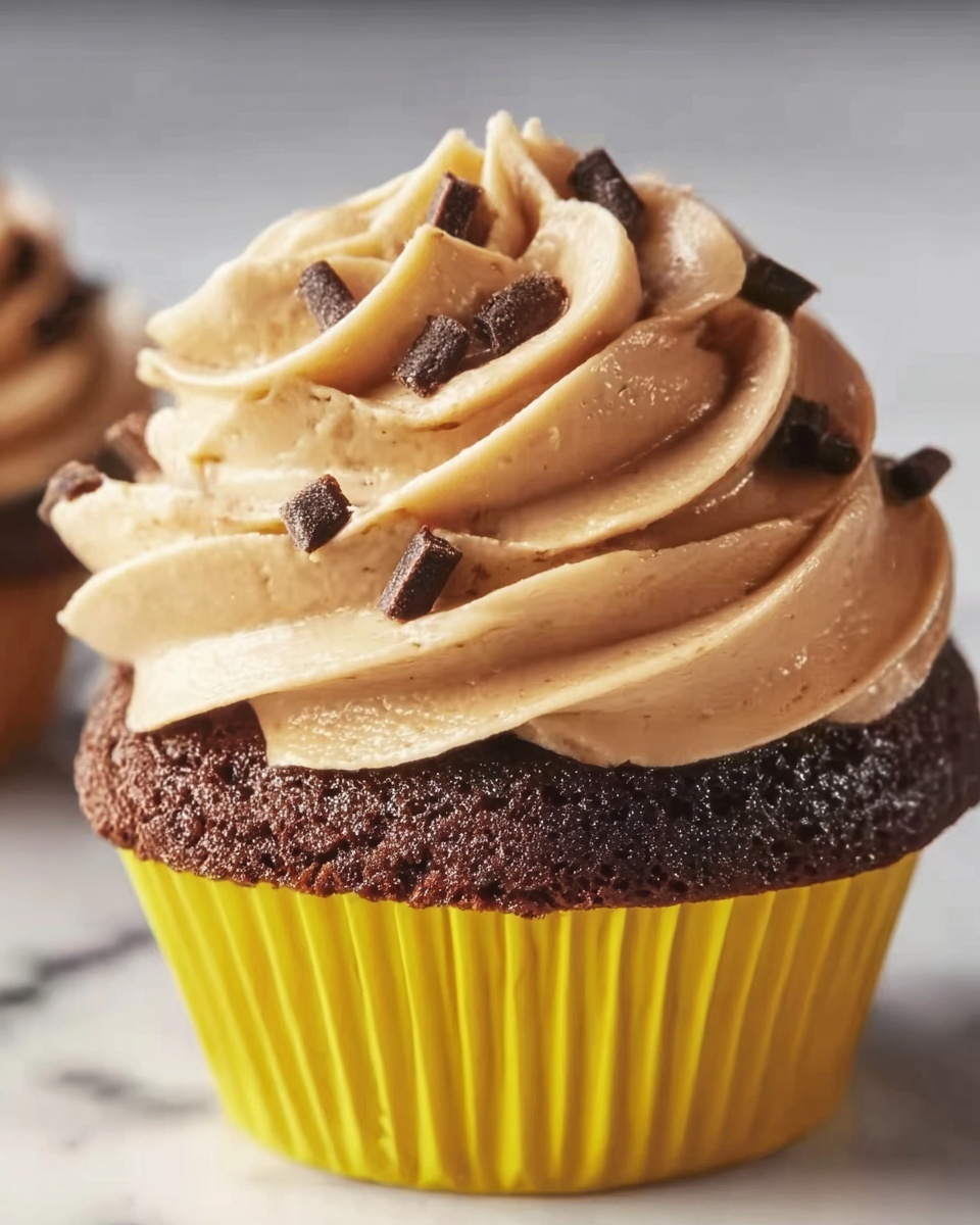 Velvety Mocha Chocolate Cupcakes Recipe - Recipe Image