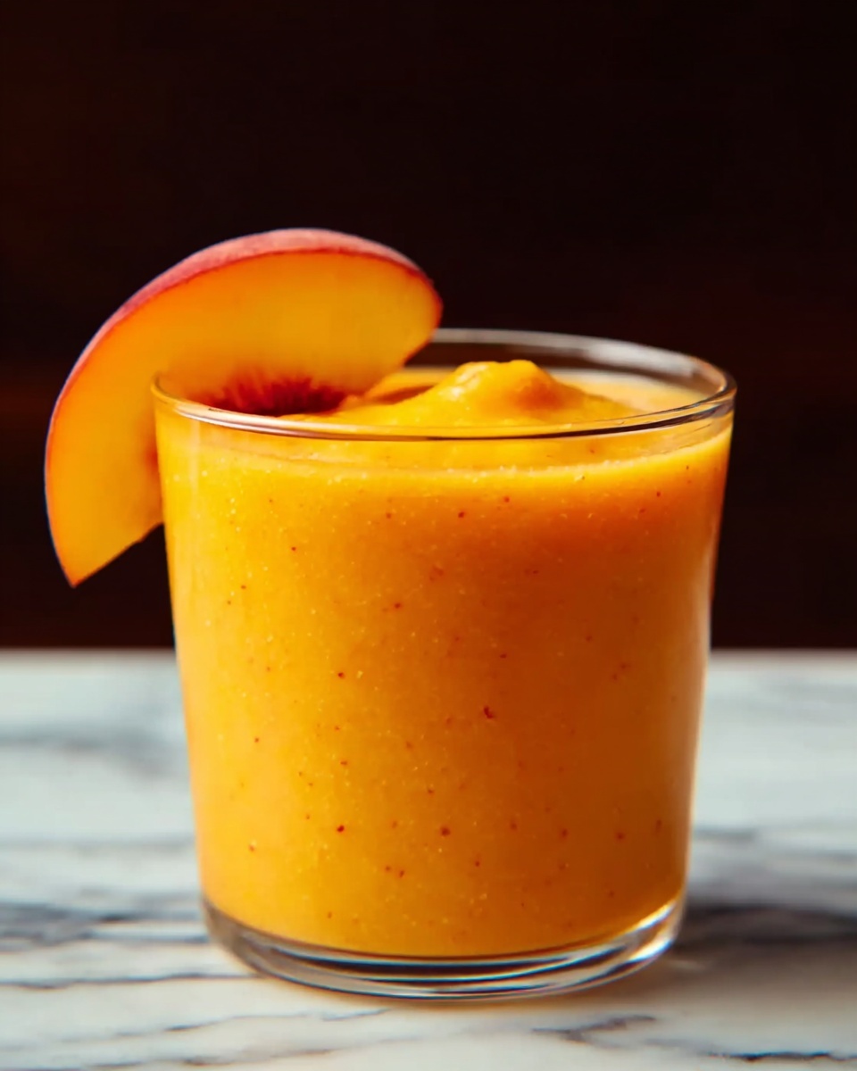 5-Minute Peach Smoothie Recipe : Fresh & Easy Recipe - Recipe Image