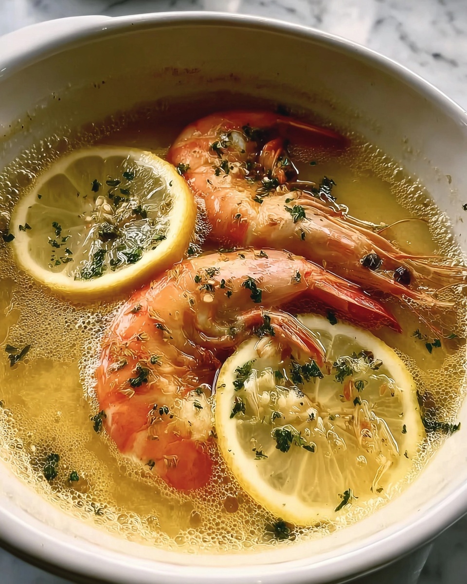 Prosecco Butter Poached Shrimp Recipe - Recipe Image
