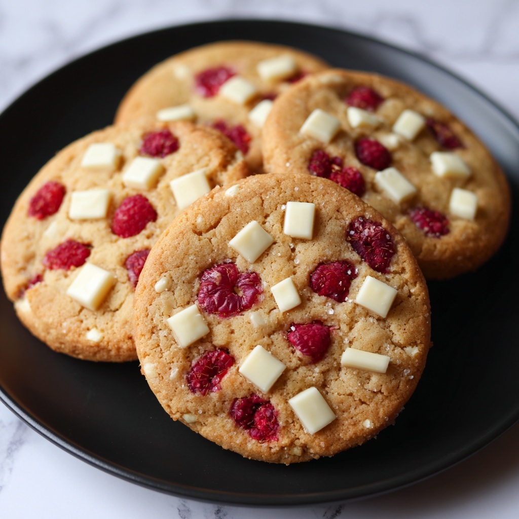 Raspberry and White Chocolate Cookies Recipe - Recipe Image