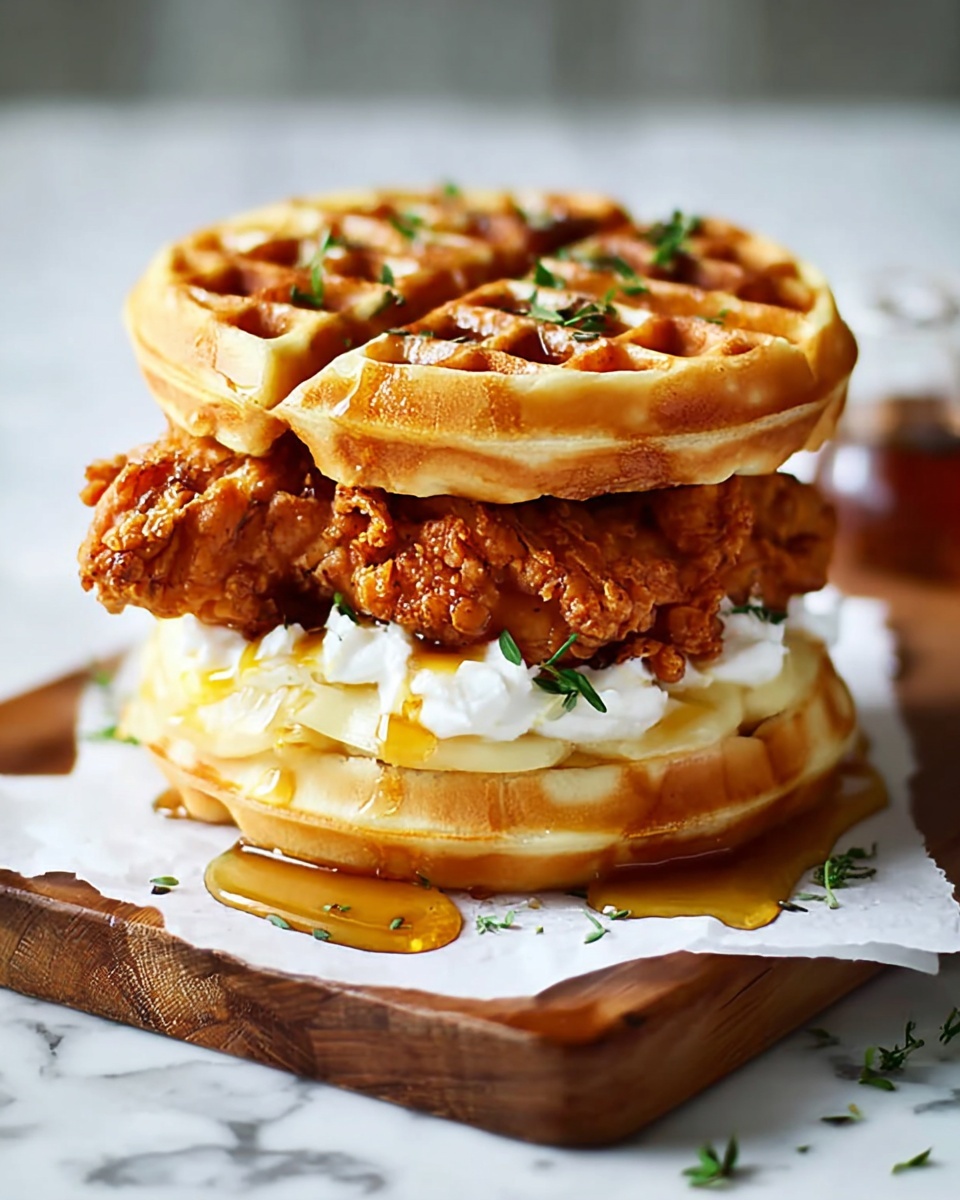 Chicken and Waffles Sliders Recipe - Recipe Image