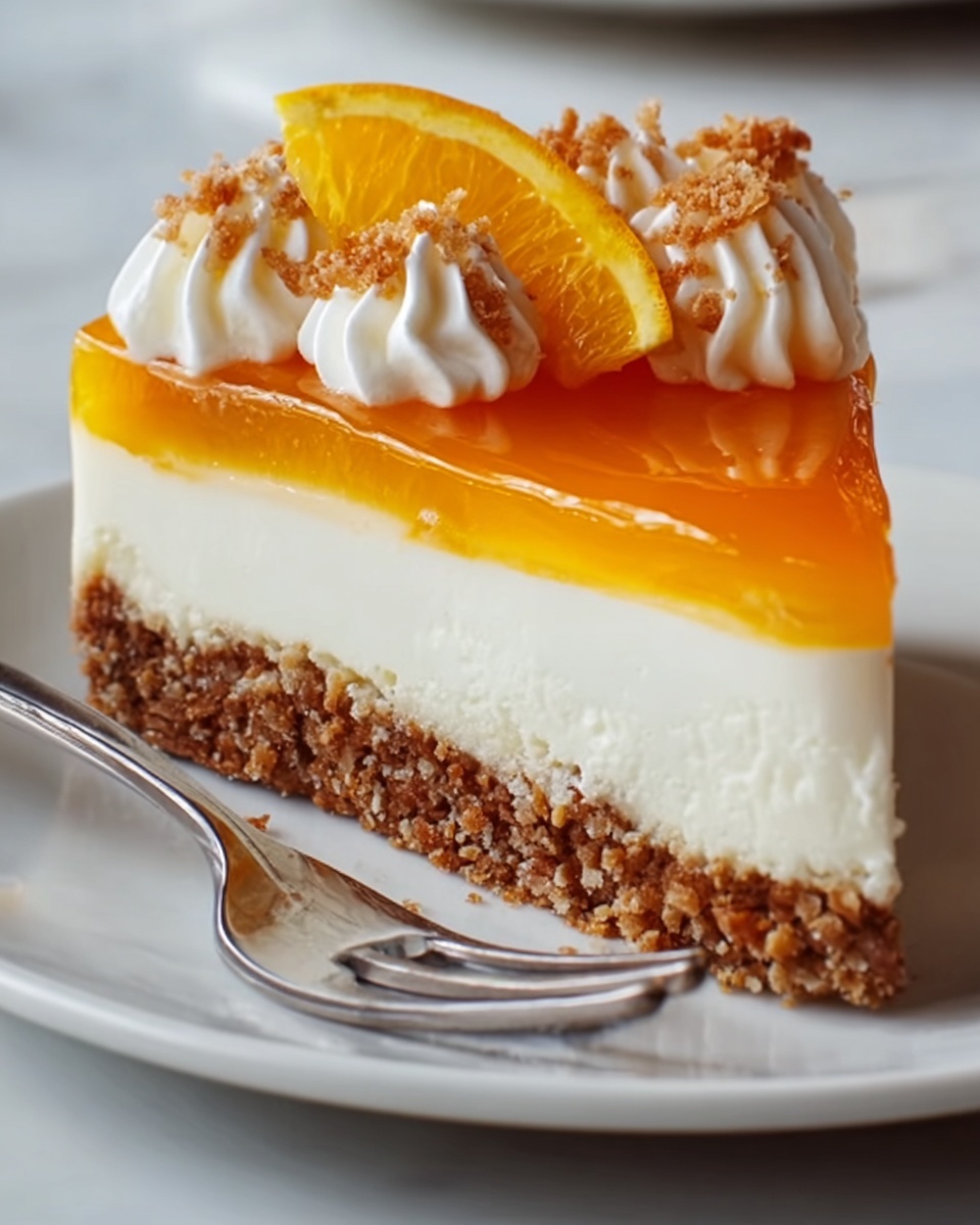 A Slice of Sunshine: Orange Cream Cheesecake Recipe - Recipe Image