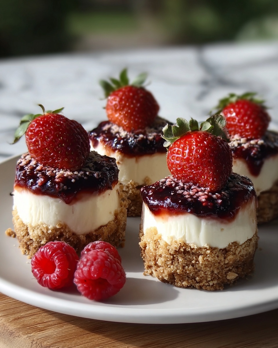Cookie Butter Cheesecake Stuffed Strawberries Recipe - Recipe Image