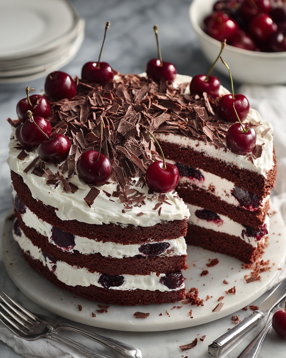 Chocolate & Cherry Delight Recipe - Recipe Image