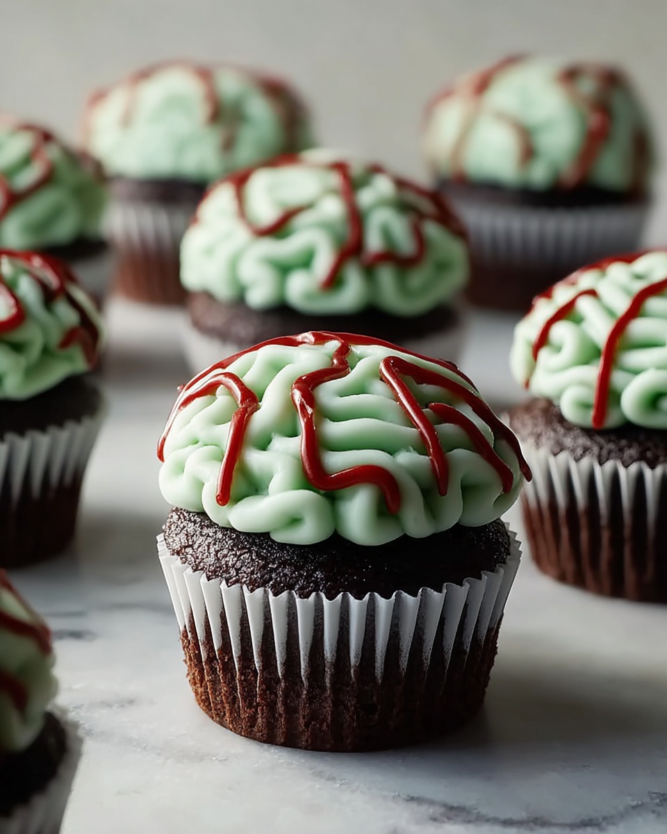 Zombie Brain Cupcakes Recipe - Recipe Image