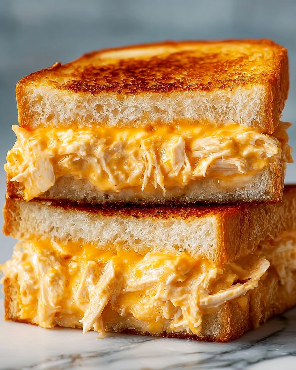 Buffalo Chicken Grilled Cheese Sandwich Recipe - Recipe Image