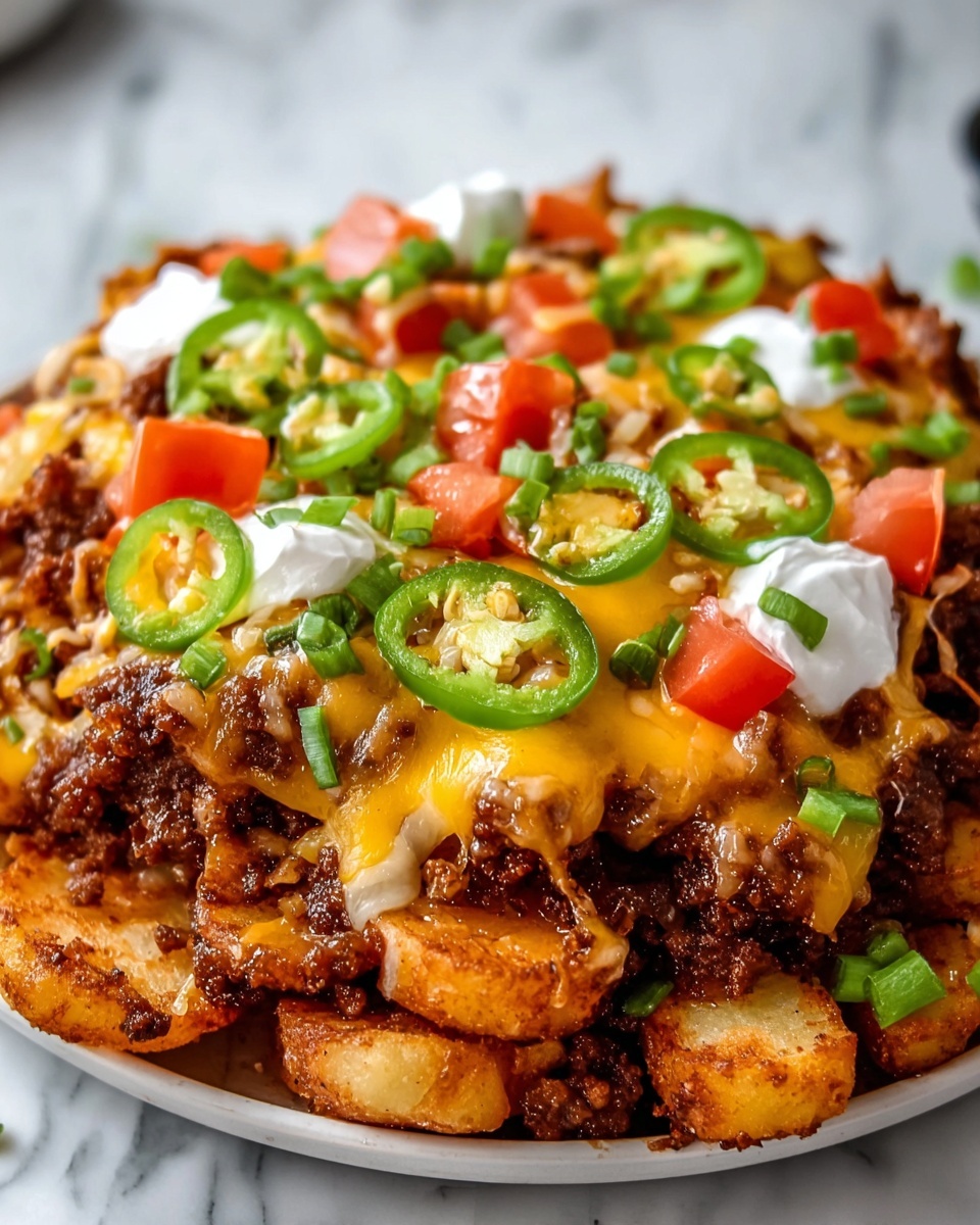 Cheeseburger Tater Tot Nachos Recipe - Recipe Image