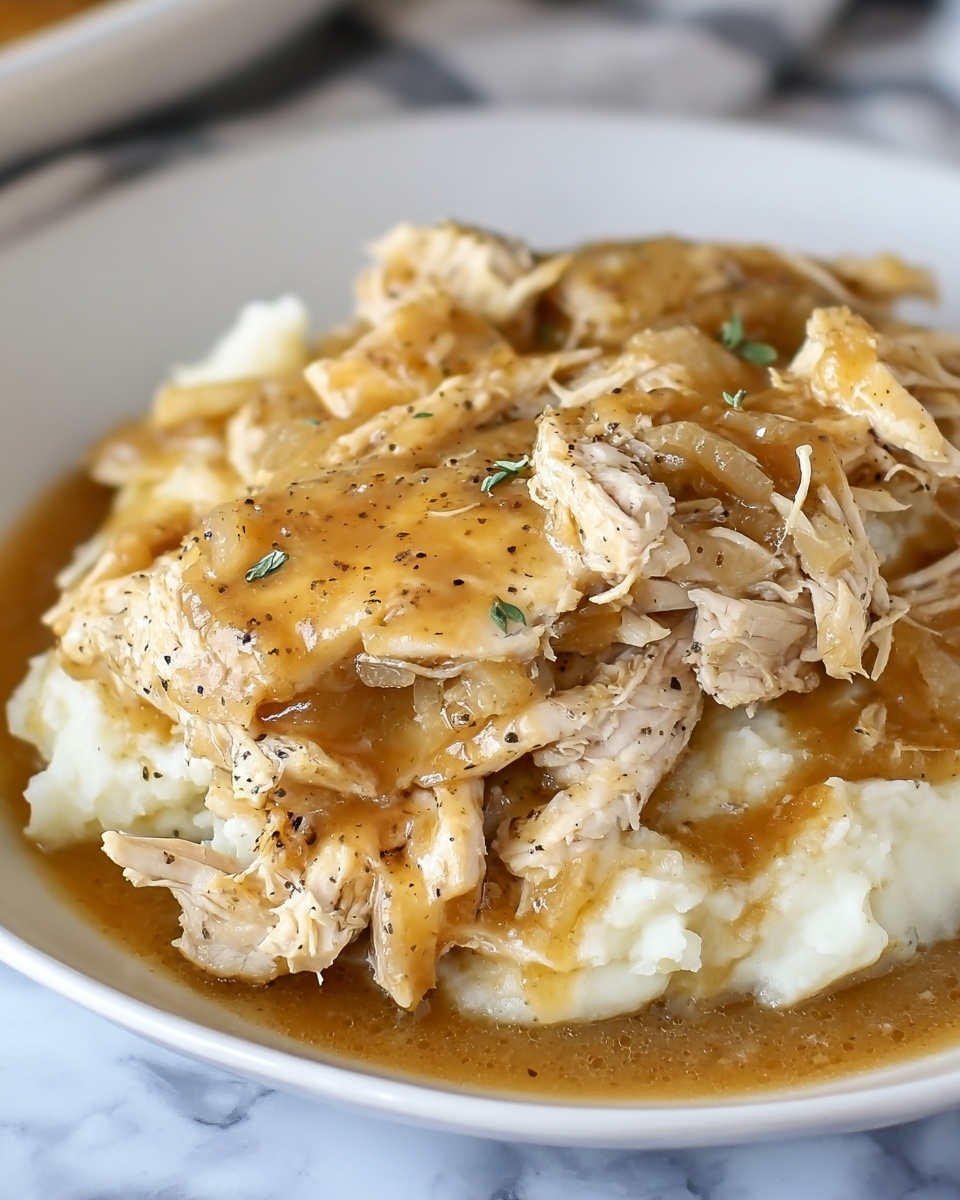 Slow Cooker Chicken and Gravy Recipe - Recipe Image