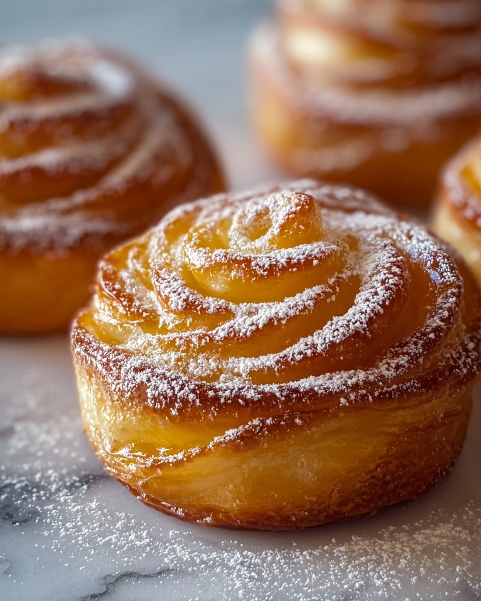 Peach Pie Cruffins Recipe - Recipe Image