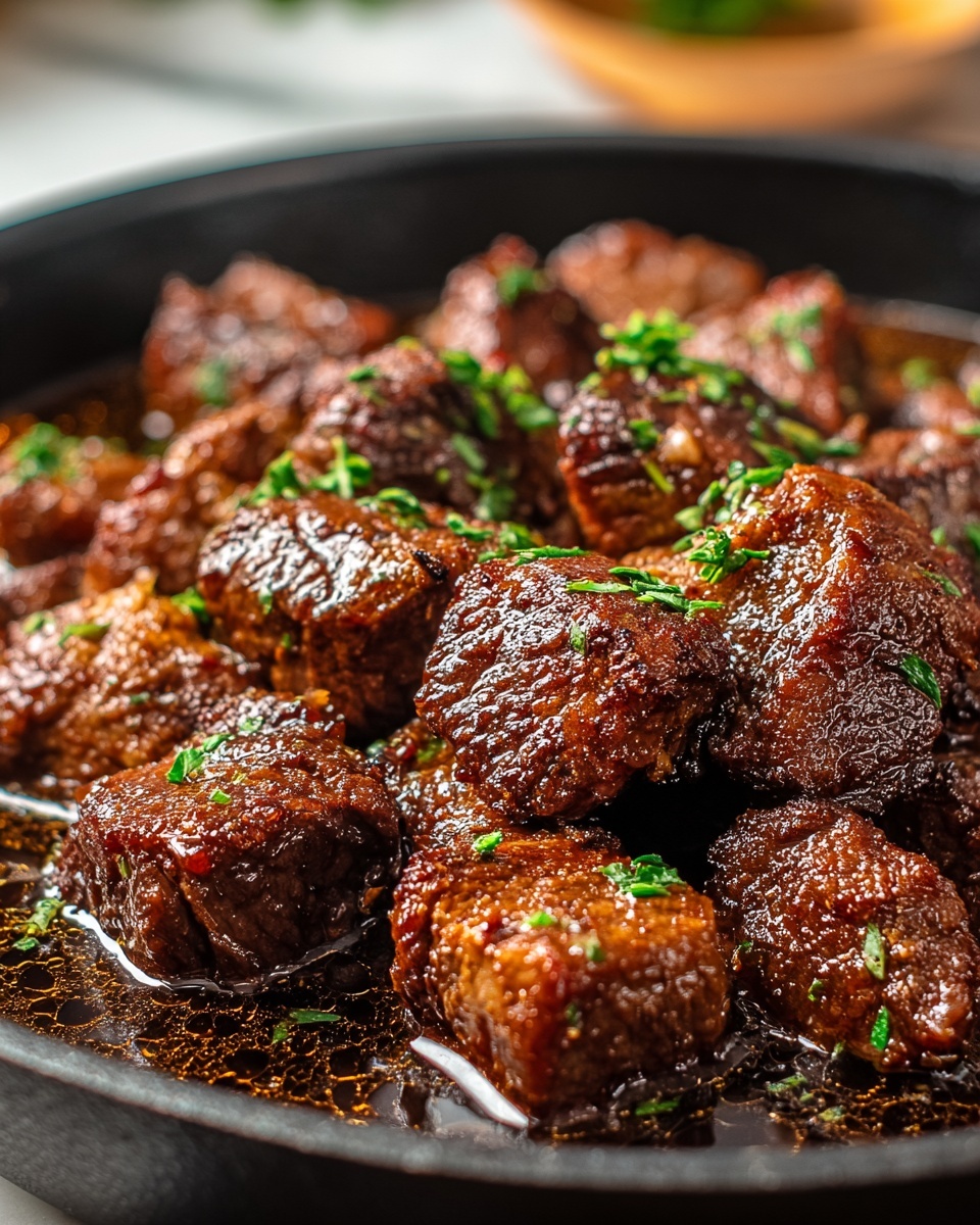 Cajun Garlic Butter Steak Bites Recipe - Recipe Image