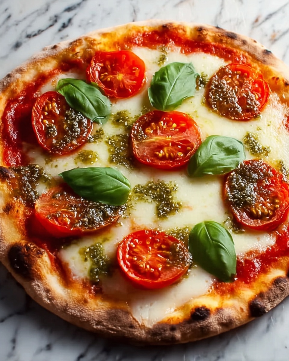 Quick Caprese Naan Pizza Recipe - Recipe Image