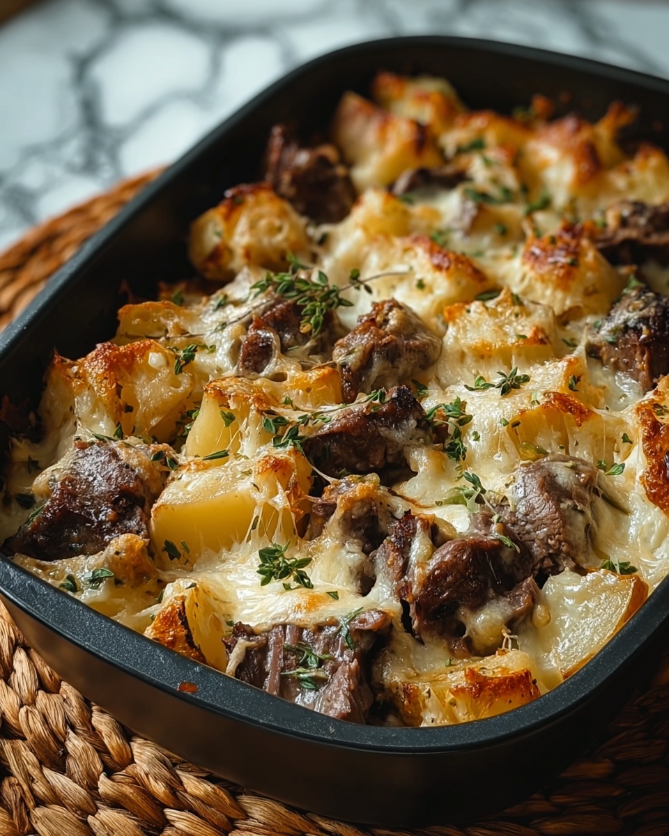 Cowboy Steak and Potato Casserole Recipe - Recipe Image