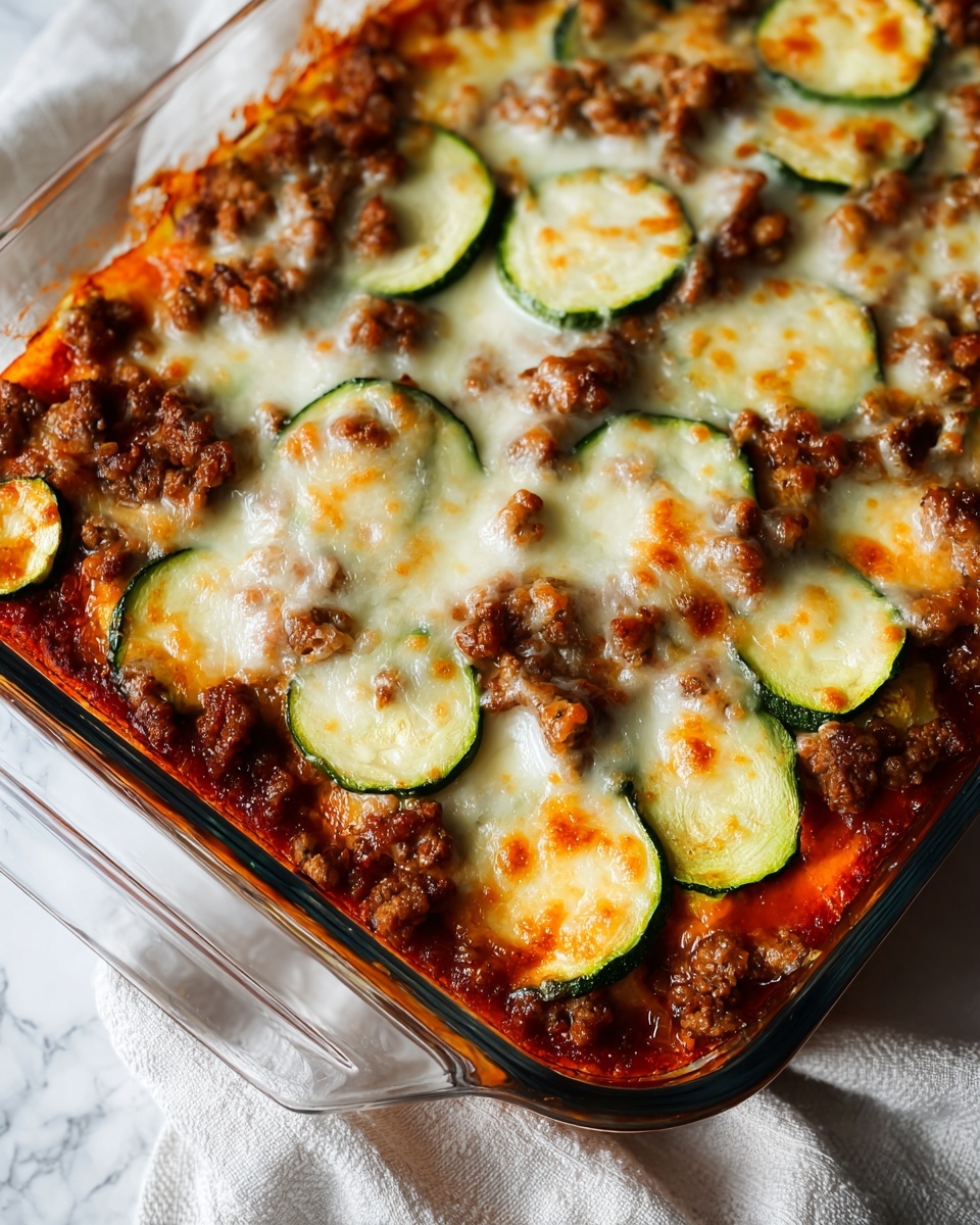 Ground Beef Zucchini Casserole Recipe - Recipe Image