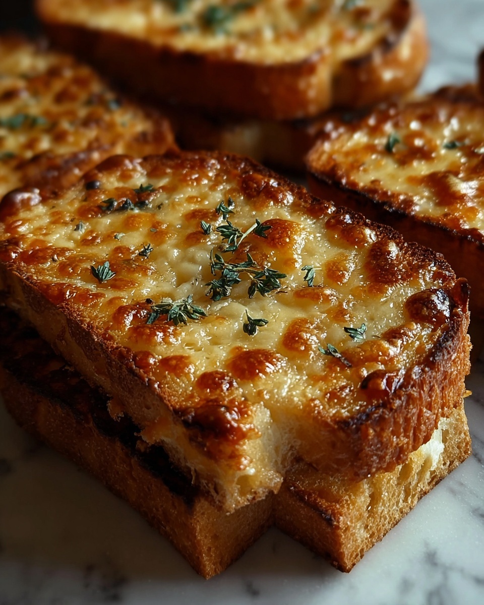 Garlic Toast Pizzas Recipe - Recipe Image