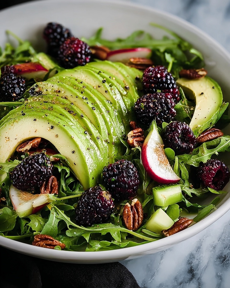 Blackberry & Avocado Salad with Honey Lemon Vinaigrette Recipe - Recipe Image
