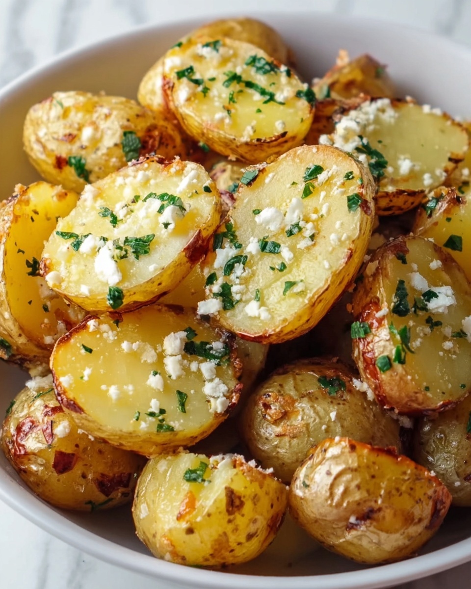 Roasted Garlic Butter Parmesan Potatoes Recipe - Recipe Image
