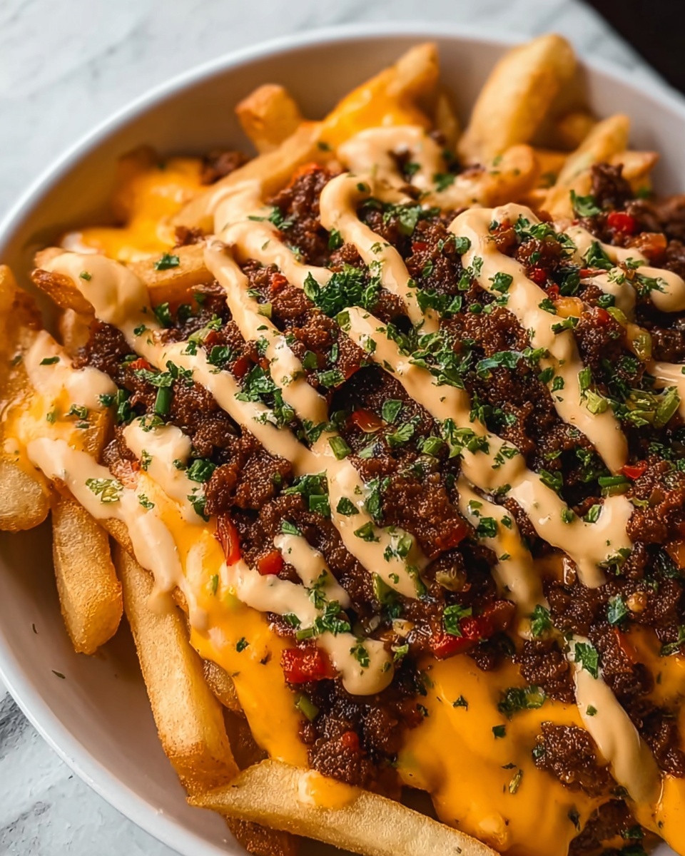 Nduja Beef Loaded Fries Recipe - Recipe Image