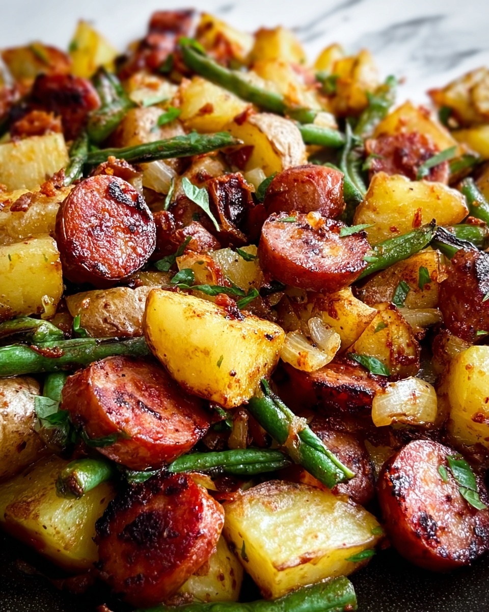 One-Skillet Kielbasa and Potatoes Recipe - Recipe Image
