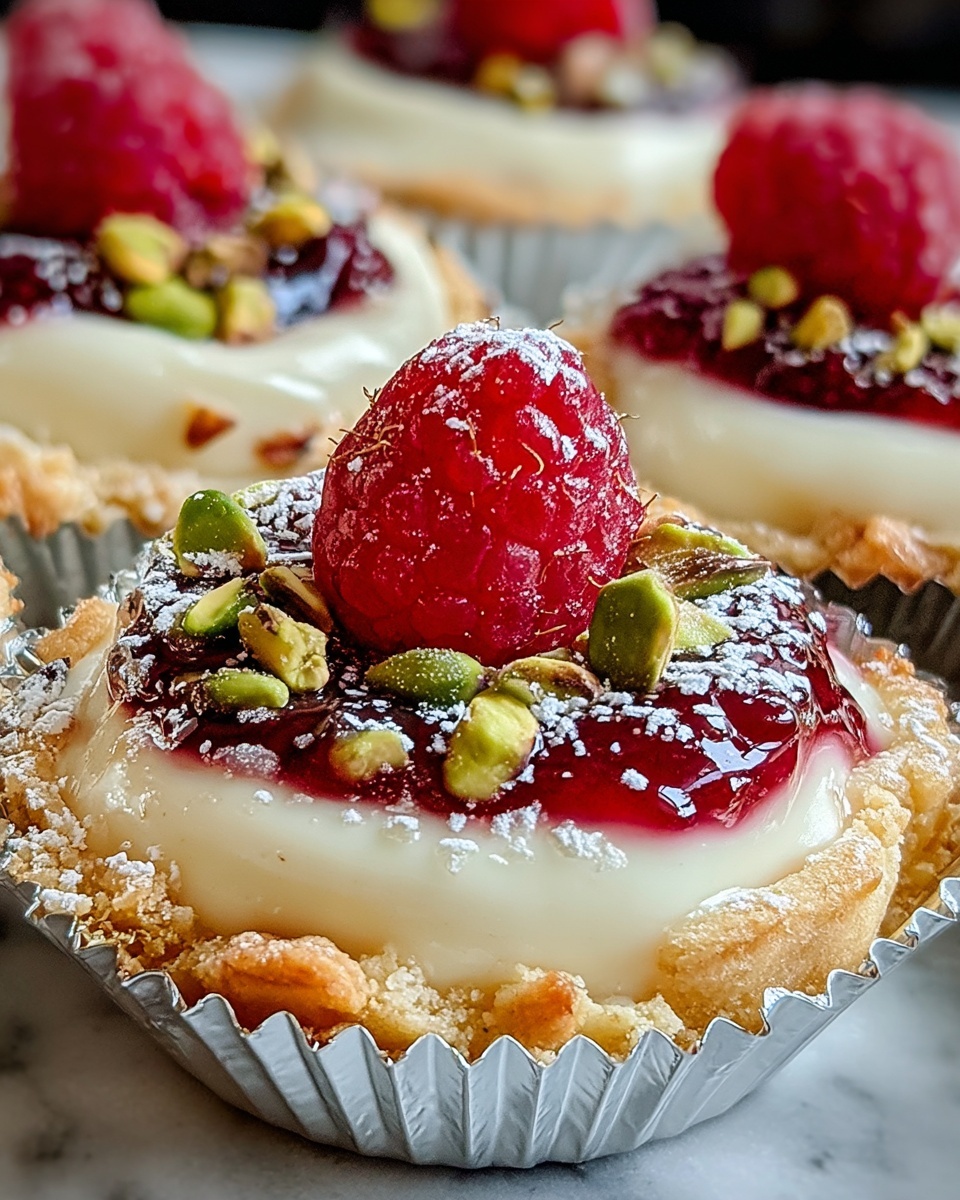 Pistachio Raspberry Tartlets Recipe - Recipe Image