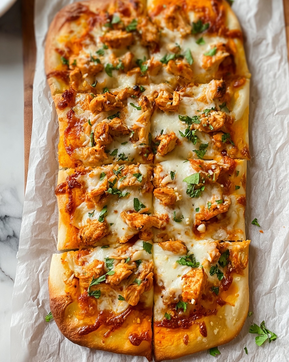 Buffalo Chicken Flatbread Recipe - Recipe Image