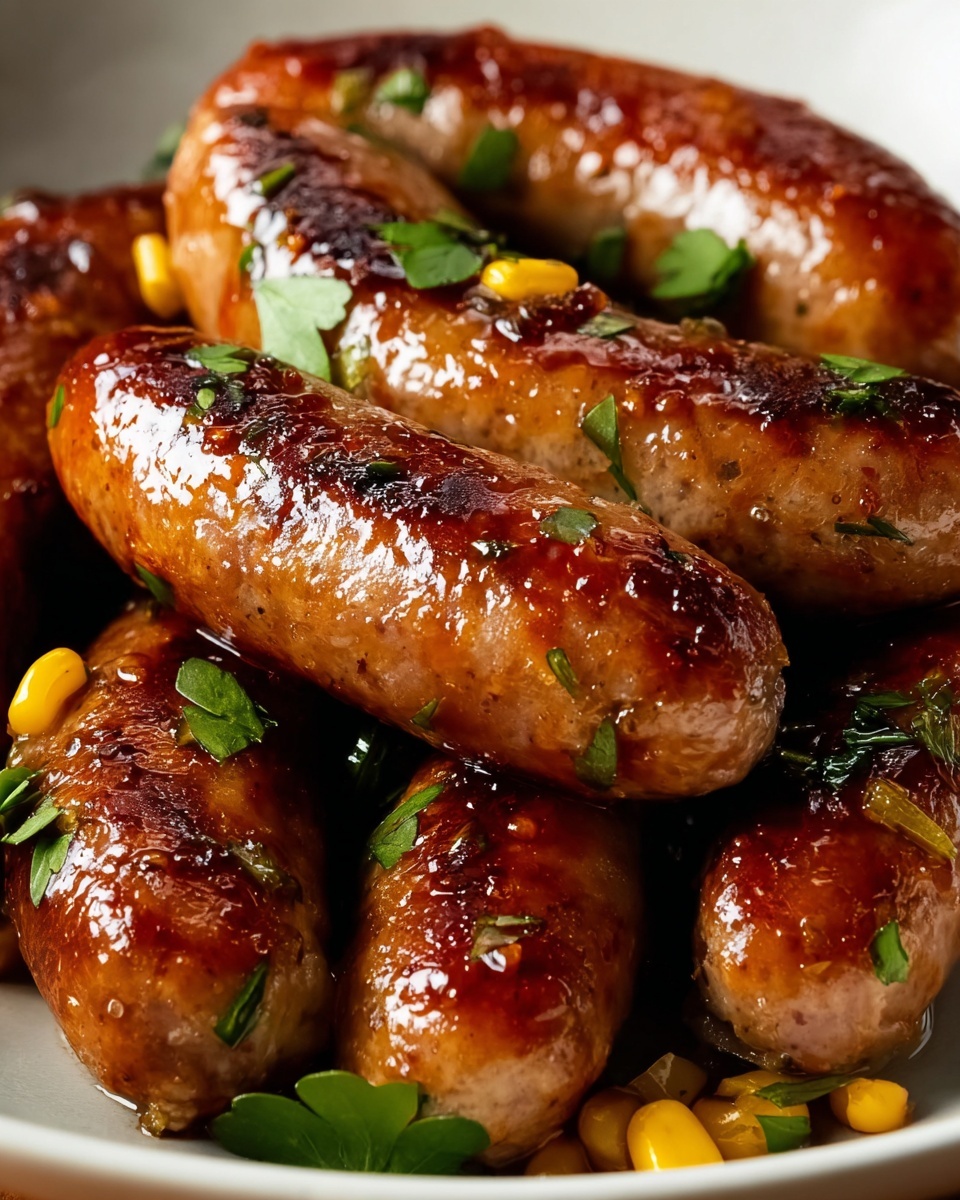 Sweet & Savory Honey Garlic Sausage Recipe - Recipe Image