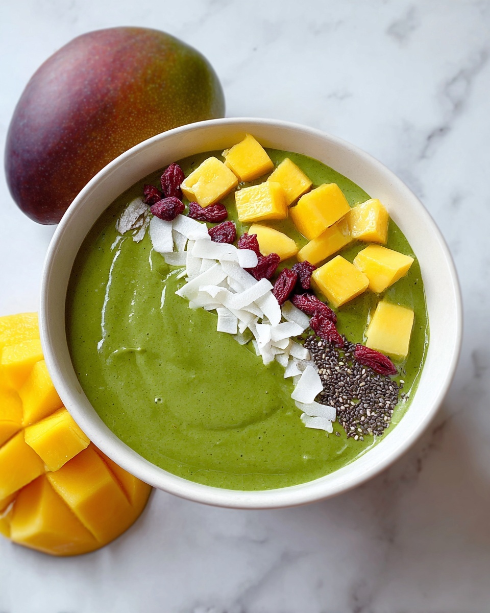 Green Mango Smoothie Bowl Recipe - Recipe Image